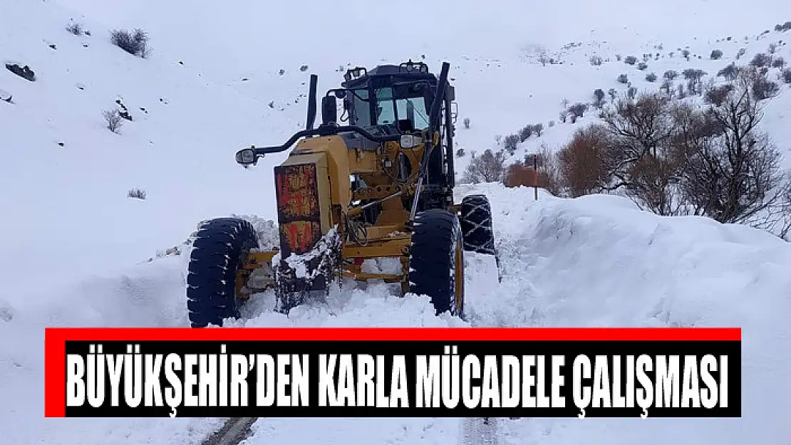 Büyükşehir'den karla mücadele çalışması