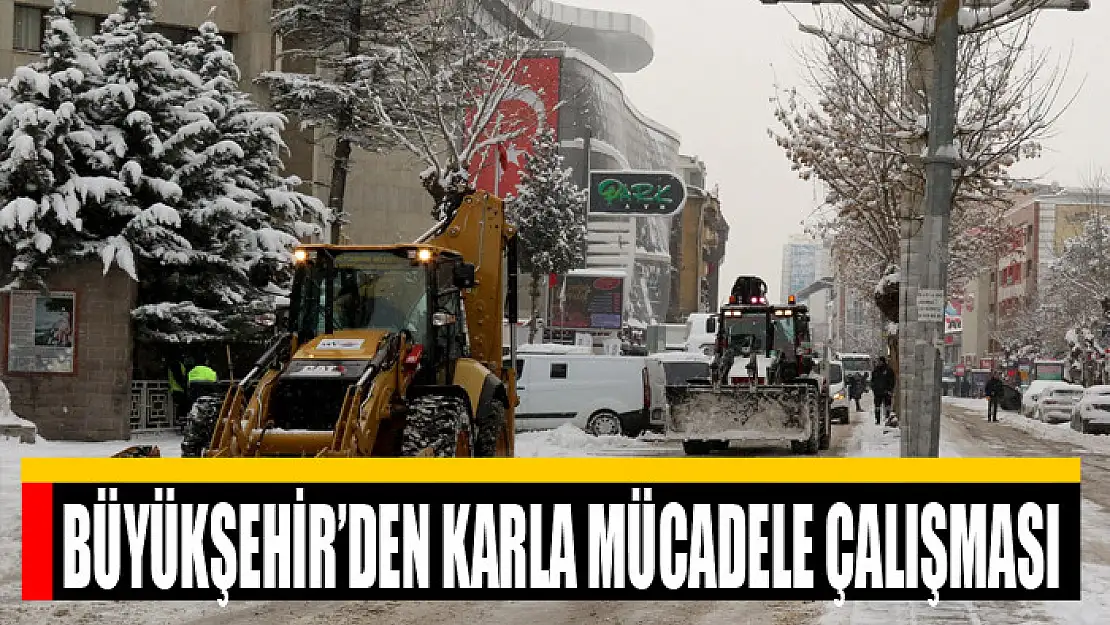 BÜYÜKŞEHİR'DEN KARLA MÜCADELE ÇALIŞMASI