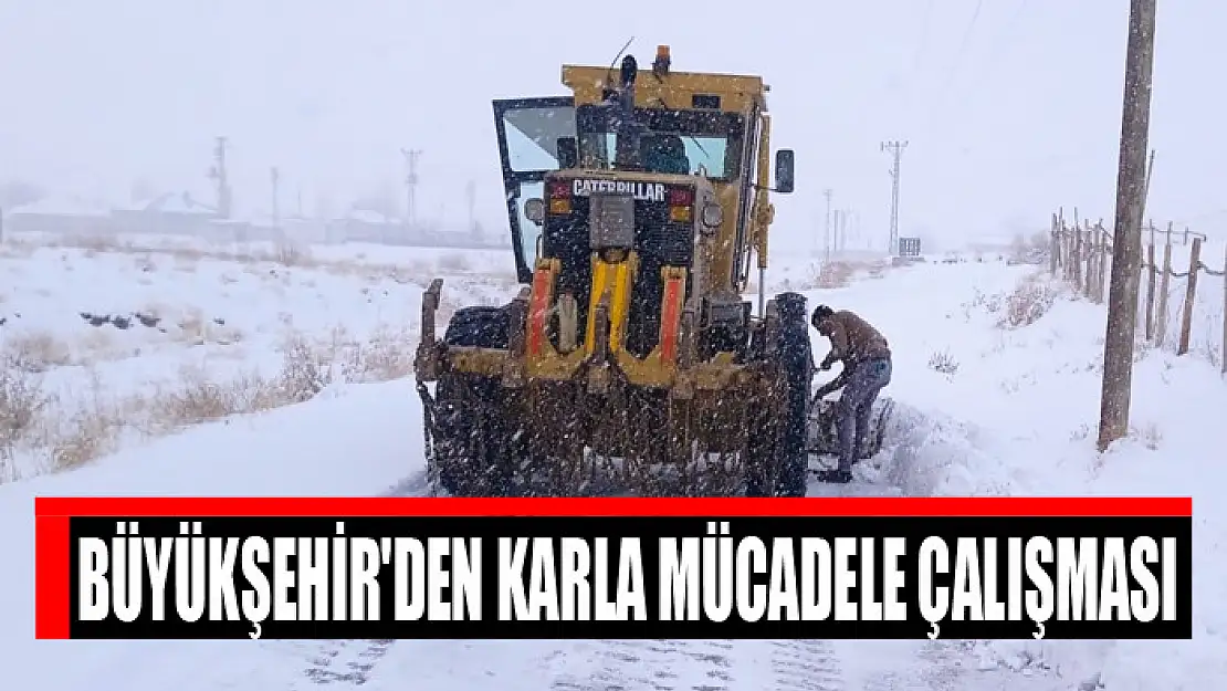 Büyükşehir'den karla mücadele çalışması