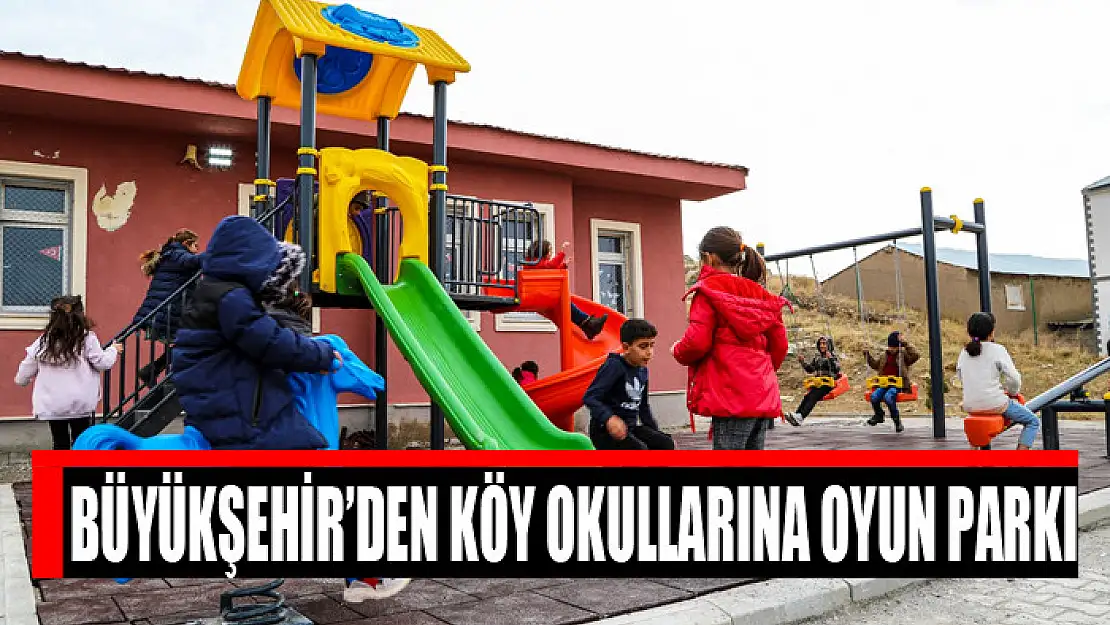 Büyükşehir'den köy okullarına oyun parkı