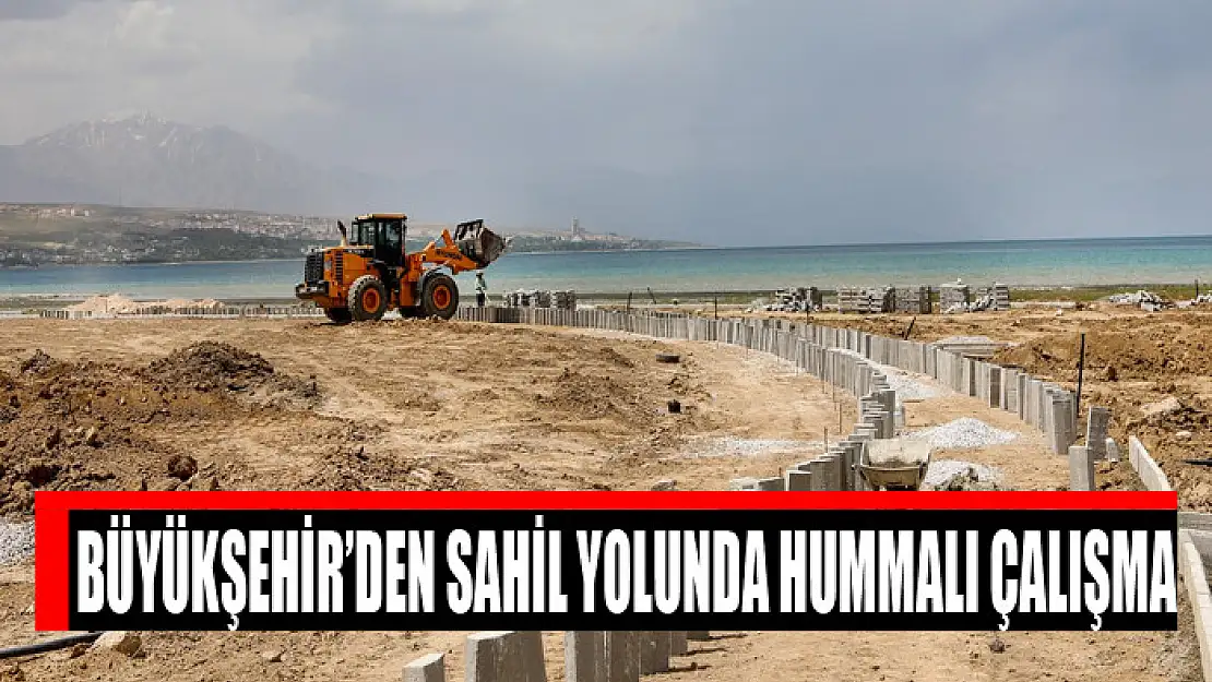 Büyükşehir'den sahil yolunda hummalı çalışma