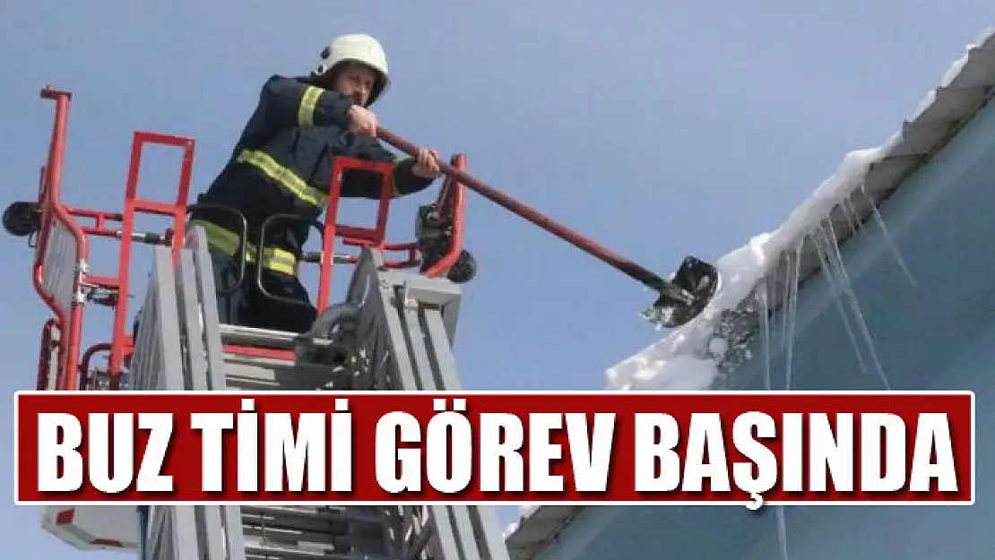 Buz timi görev başında