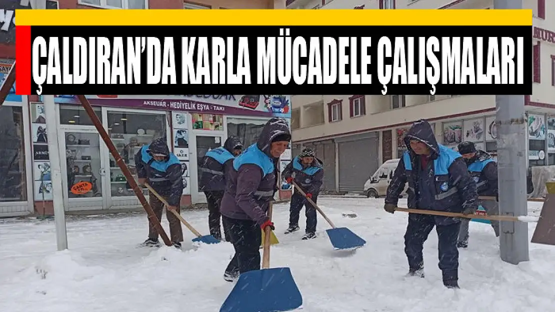 Çaldıran'da Karla Mücadele Çalışmaları