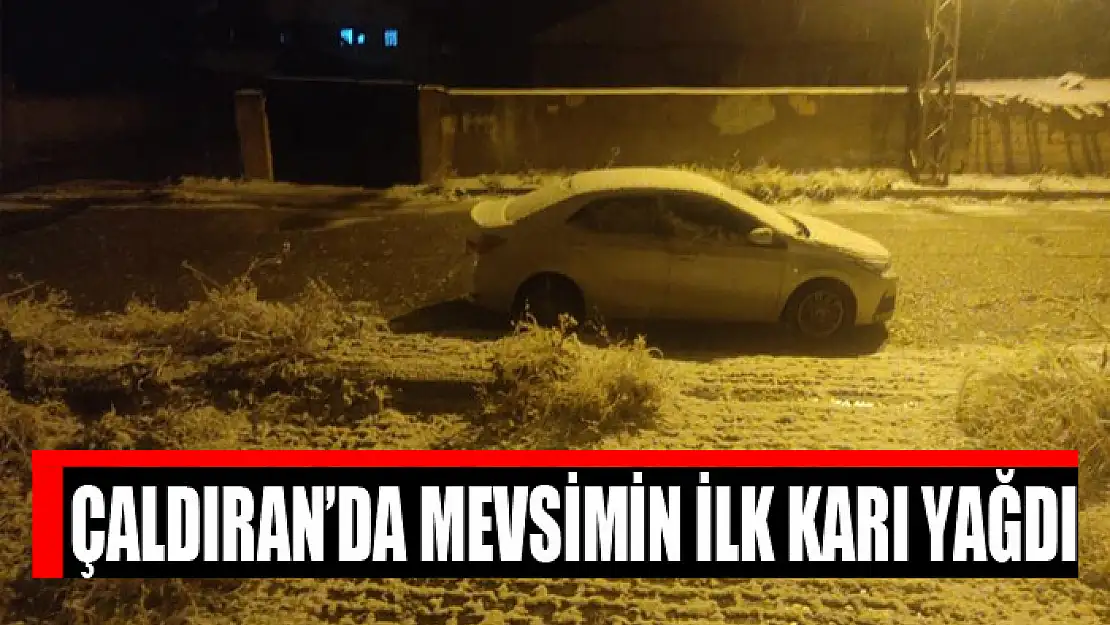 Çaldıran'da mevsimin ilk karı yağdı