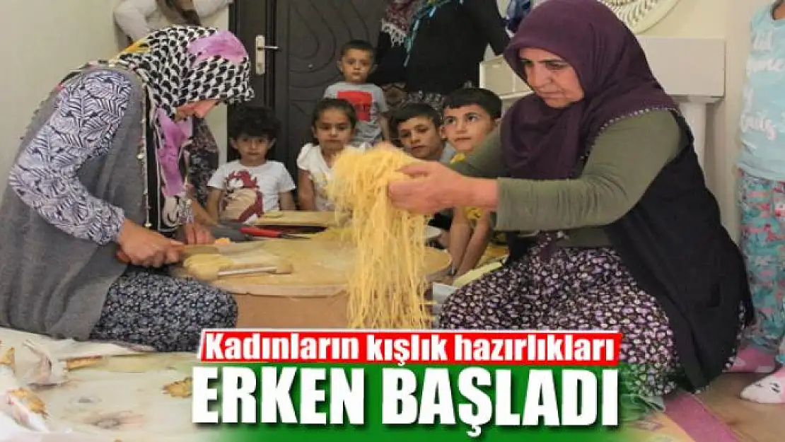 Kadınların kışlık hazırlıkları erken başladı