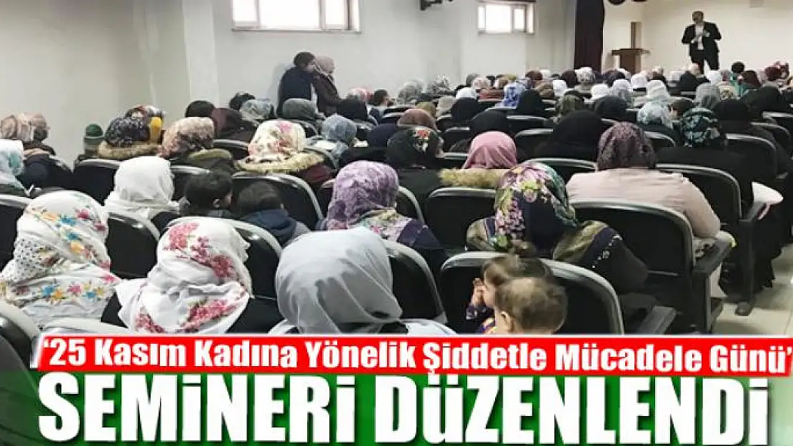 Çaldıran'da '25 Kasım Kadına Yönelik Şiddetle Mücadele Günü' semineri