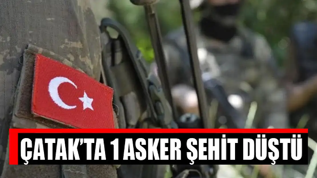 Çatak'ta 1 asker şehit düştü