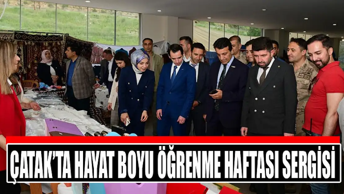 Çatak'ta Hayat Boyu Öğrenme Haftası sergisi