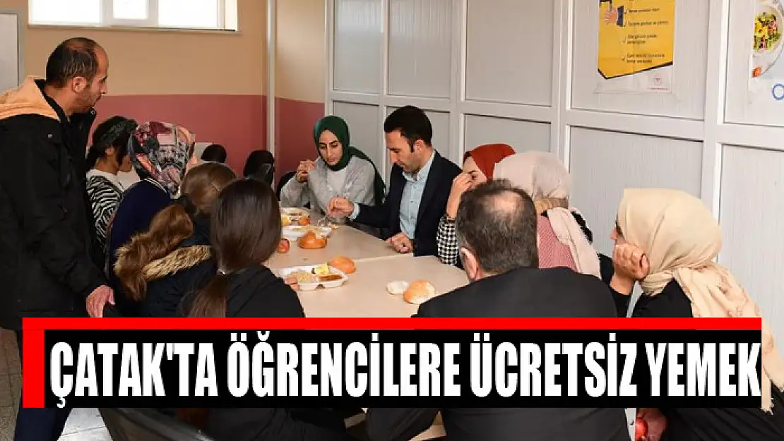 Çatak'ta öğrencilere ücretsiz yemek