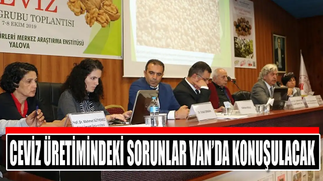 Ceviz üretimindeki sorunlar Van'da konuşulacak