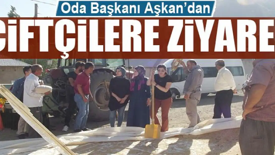 Oda Başkanı Aşkan'dan çiftçilere ziyaret