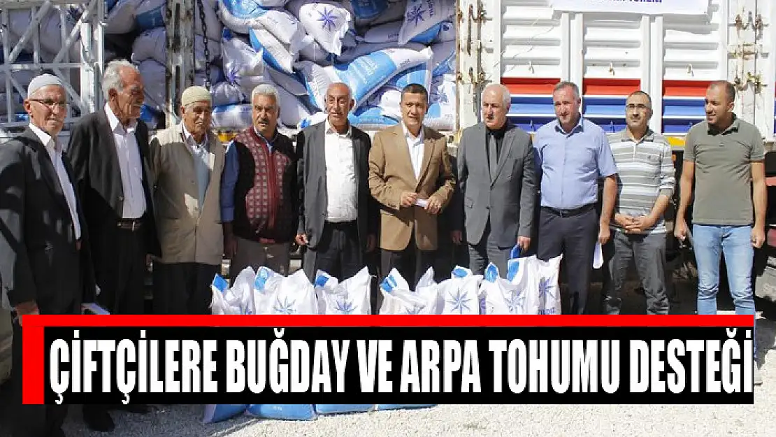 Çiftçilere buğday ve arpa tohumu desteği