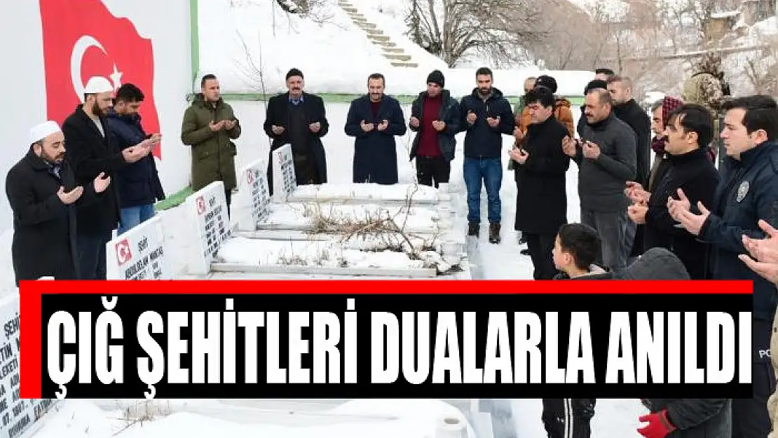 Çığ şehitleri dualarla anıldı