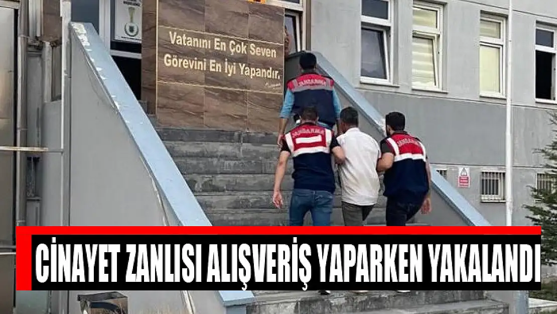 Cinayet zanlısı alışveriş yaparken yakalandı