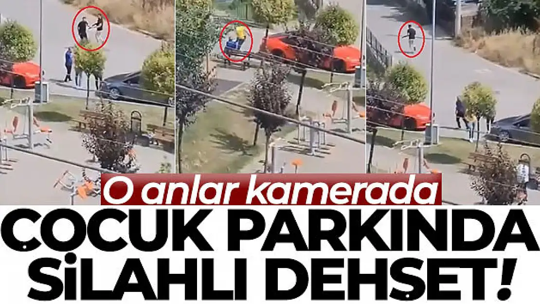 Çocuk parkında silahlı dehşet: O anlar kamerada