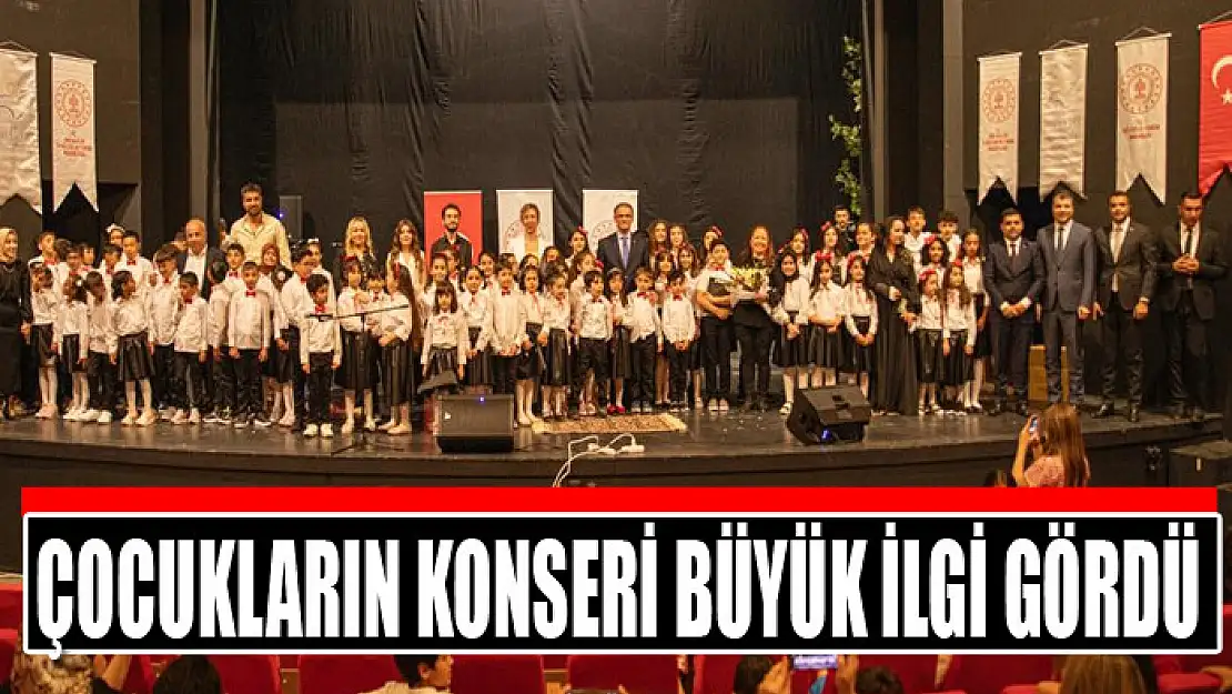 Çocukların konseri büyük ilgi gördü