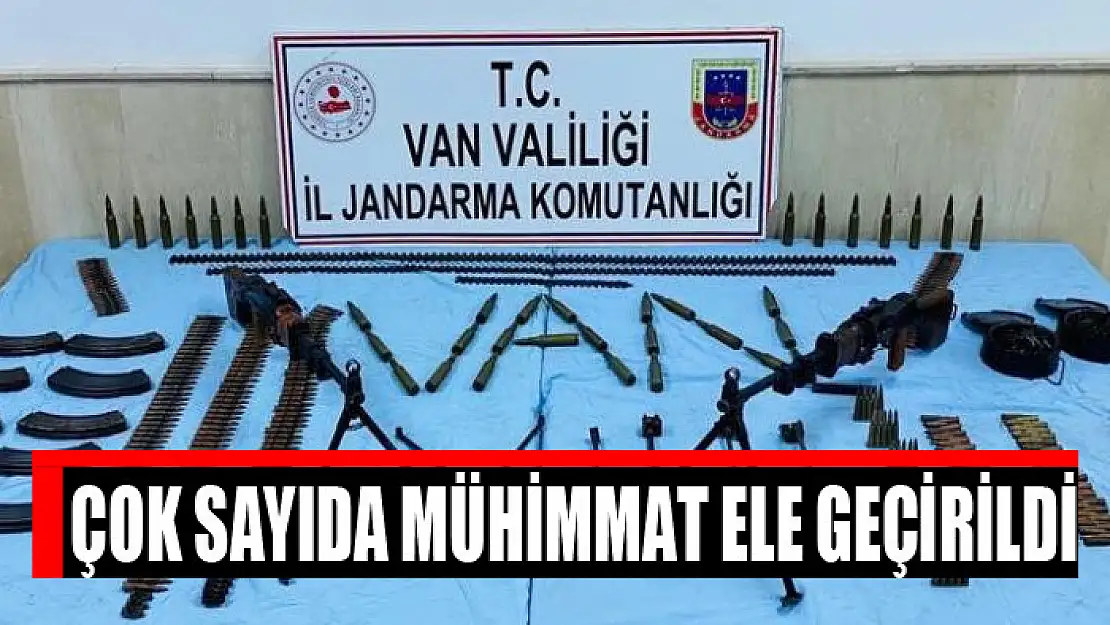 Çok sayıda mühimmat ele geçirildi