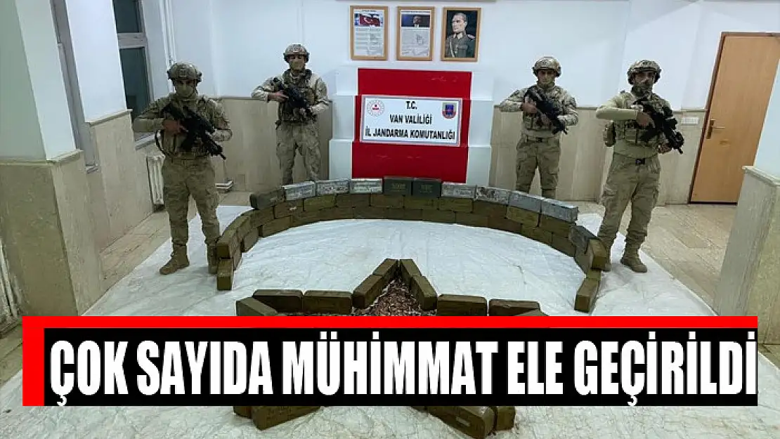 Çok sayıda mühimmat ele geçirildi