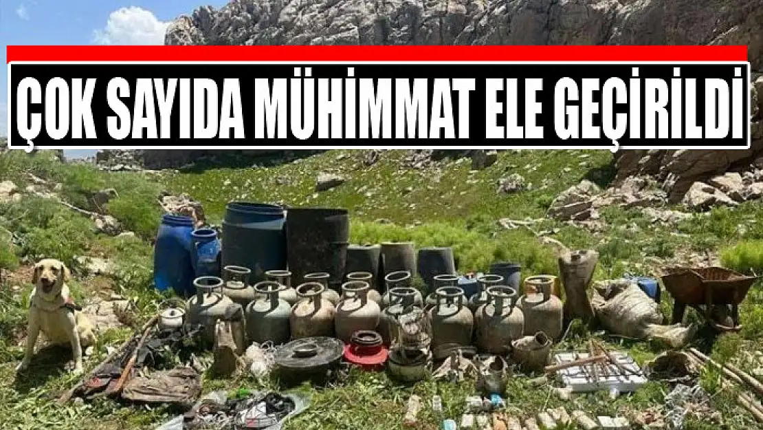 Çok sayıda mühimmat ele geçirildi