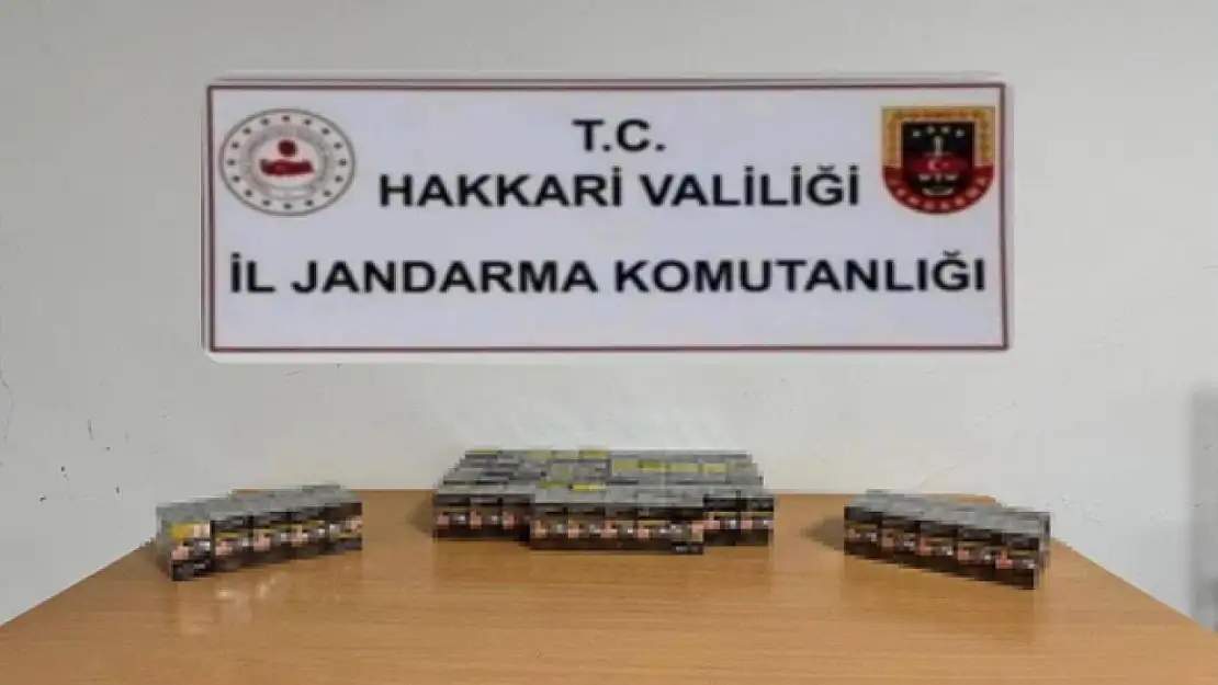 Çukurca'da 985 paket kaçak sigara ele geçirildi