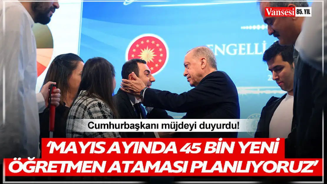 Cumhurbaşkanı Erdoğan, 3 bin 500 Engelli Öğretmen Ataması Programı'nda konuştu