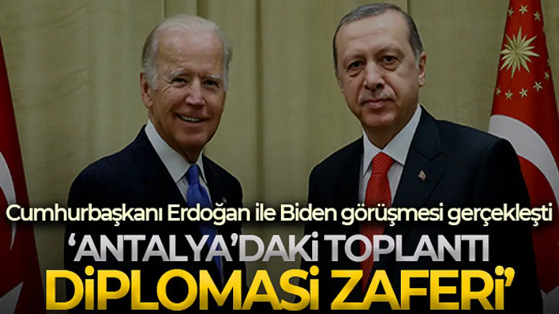 Cumhurbaşkanı Erdoğan, ABD Başkanı Biden ile görüştü