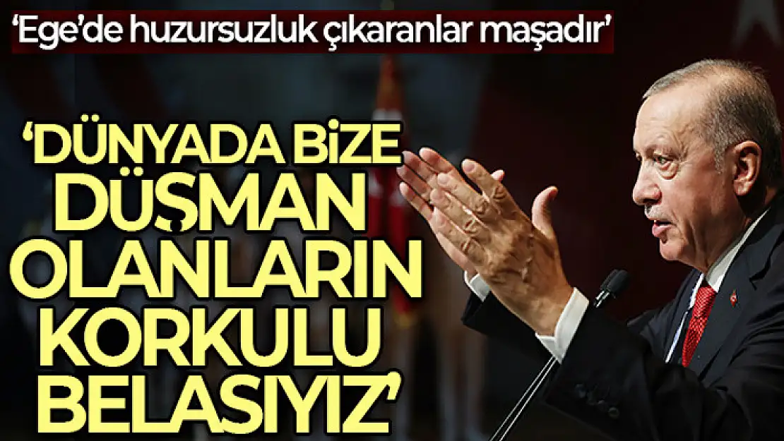 Cumhurbaşkanı Erdoğan: 'Biz artık İHA'larımızla varız, SİHA'larımızla varız, Akıncı'larımızla varız'