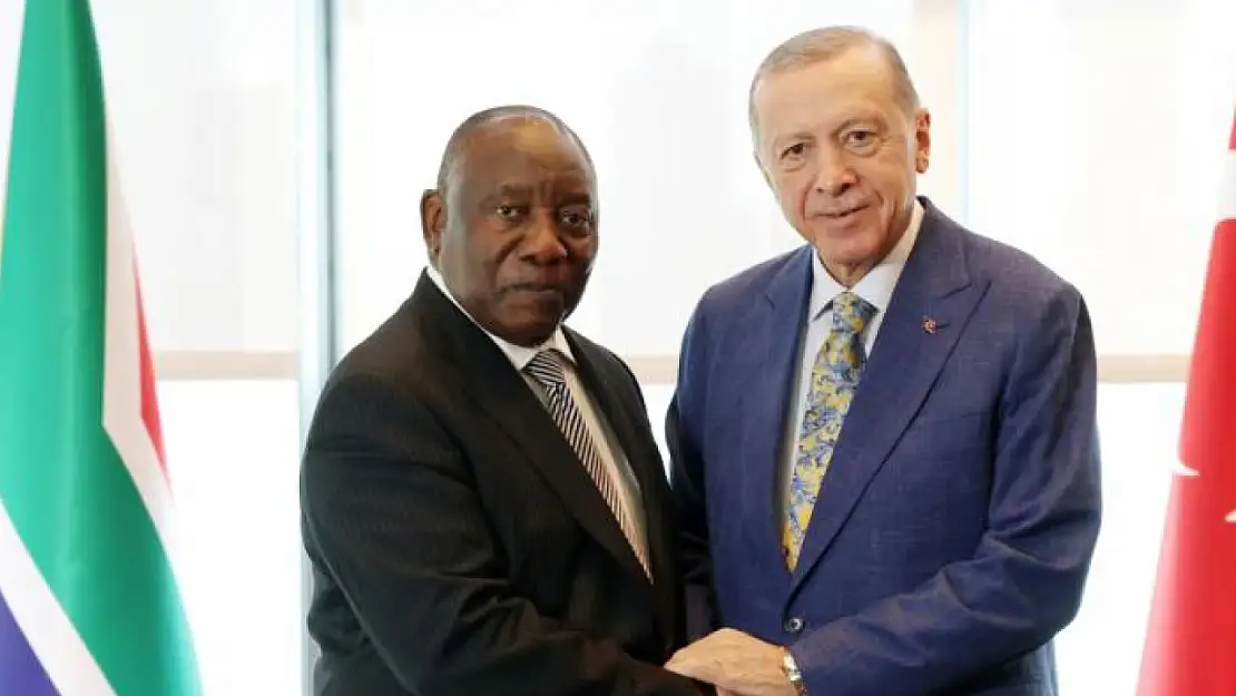 Cumhurbaşkanı Erdoğan Güney Afrika Cumhuriyeti Cumhurbaşkanı Ramaphosa ile görüştü