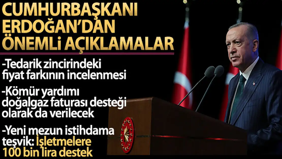 Cumhurbaşkanı Erdoğan Kabine sonrası önemli açıklamalar