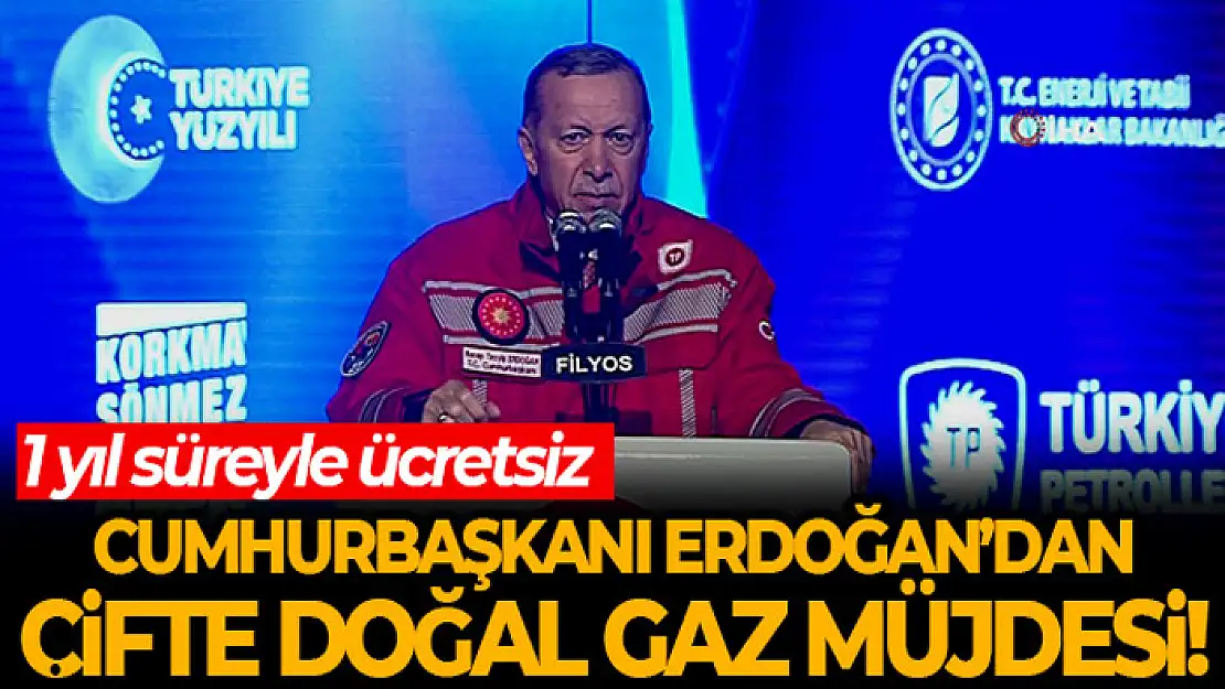 Cumhurbaşkanı Erdoğan Karadeniz gazı müjdesini açıkladı