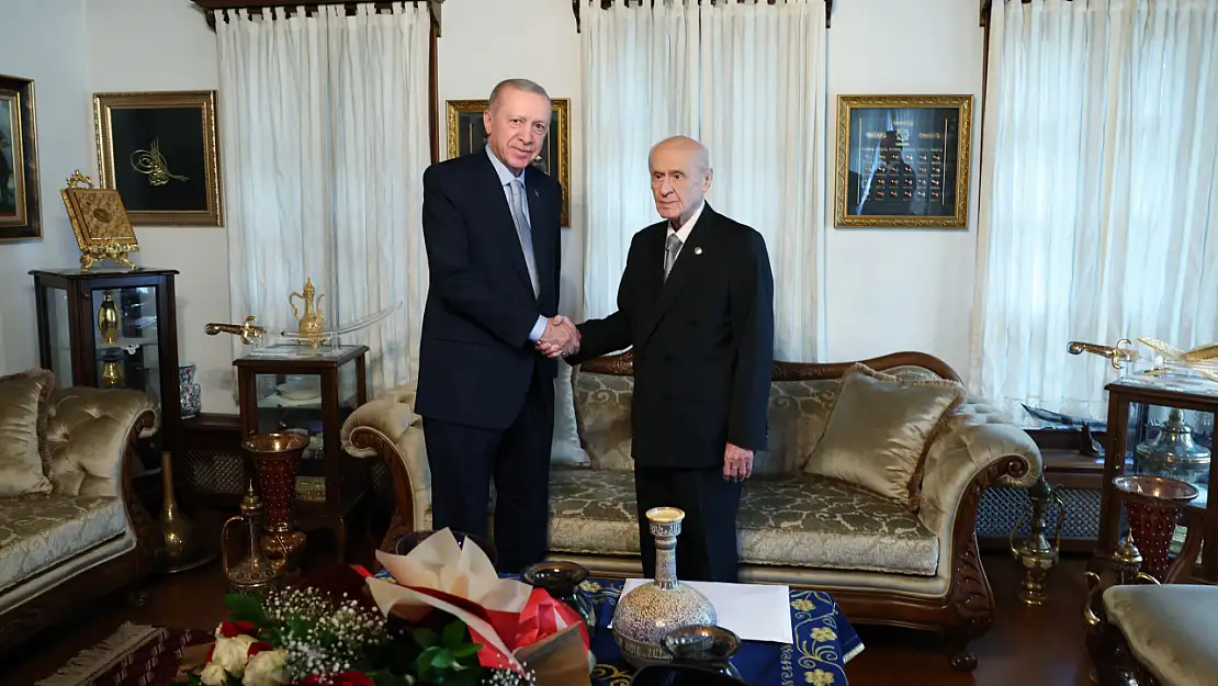 Cumhurbaşkanı Erdoğan, MHP Genel Başkanı Bahçeli ile bir araya geldi