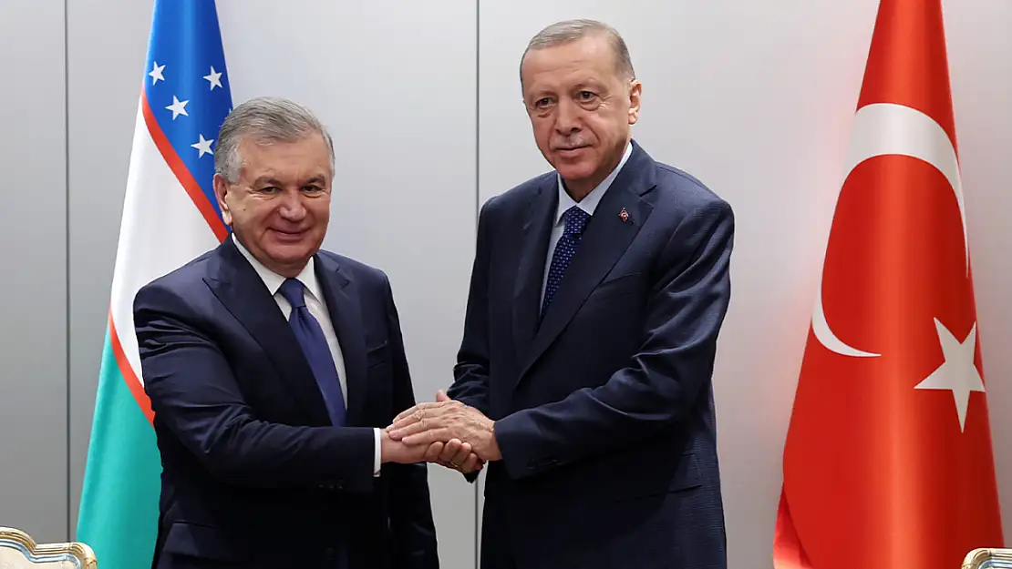 Cumhurbaşkanı Erdoğan, Özbekistan Cumhurbaşkanı Mirziyoyev ile görüştü