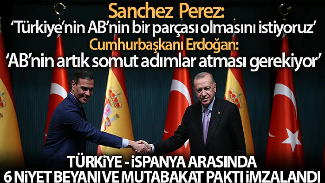 Cumhurbaşkanı Erdoğan - PerezCastejon ortak basın toplantısı