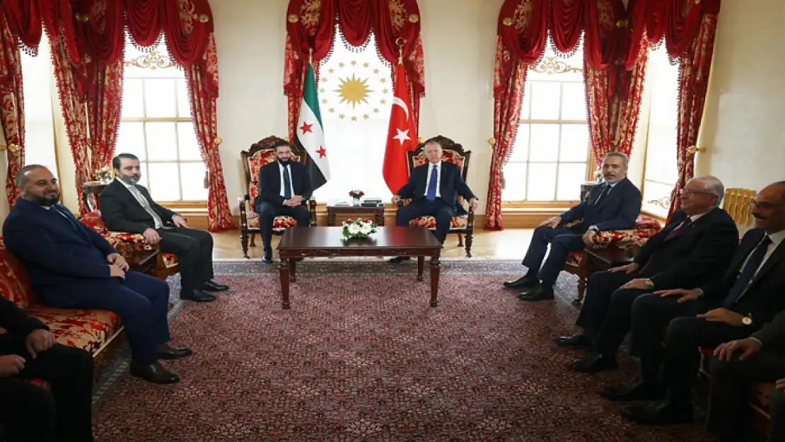 Cumhurbaşkanı Erdoğan, Suriye Lideri Ahmet Şara'yı kabul etti