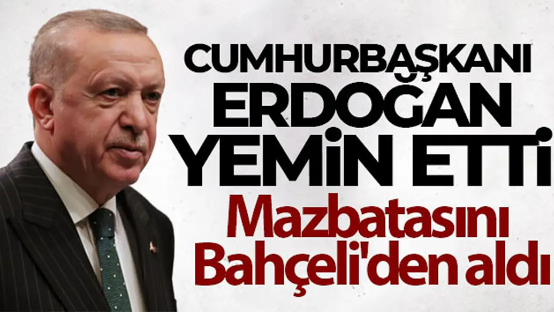 Cumhurbaşkanı Erdoğan TBMM'de yemin etti