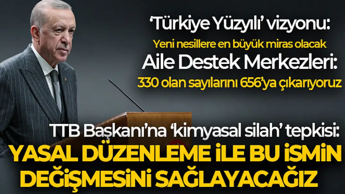 Cumhurbaşkanı Erdoğan 'Ülkemizin bir daha böyle felaketlere maruz kalmaması için gereken çalışmaları yürütüyoruz'