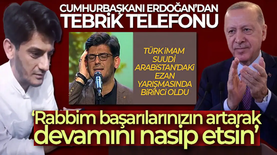 Cumhurbaşkanı Erdoğan Vanlı imamı tebrik eti