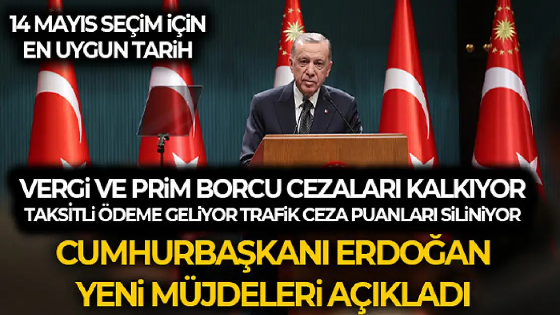 Cumhurbaşkanı Erdoğan yeni müjdeleri açıkladı