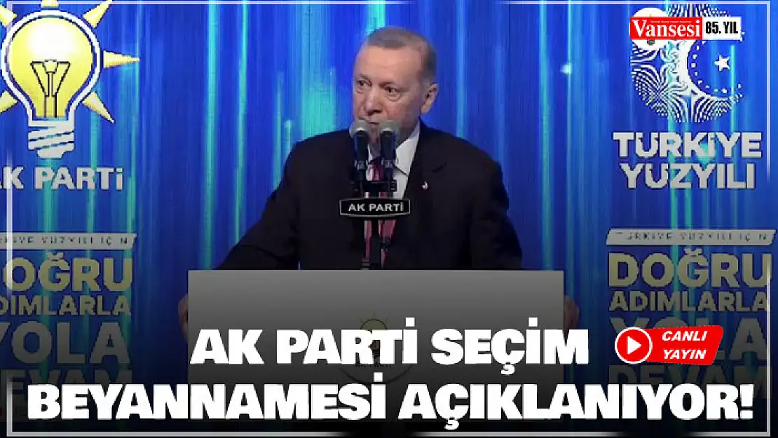 Cumhurbaşkanı Erdoğan'dan Yeni Müjdeler! AK Parti Seçim Beyannamesini Açıklıyor