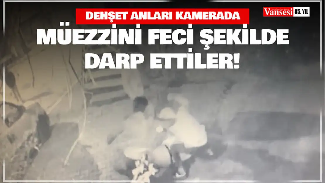 dehşet anları kamerada: Müezzini feci şekilde darp ettiler