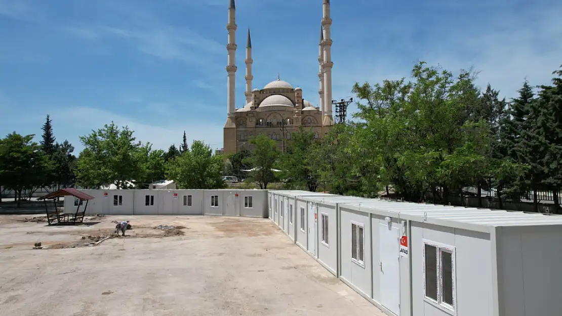 Deprem bölgesinde oy kullanılacak konteynerler hazır