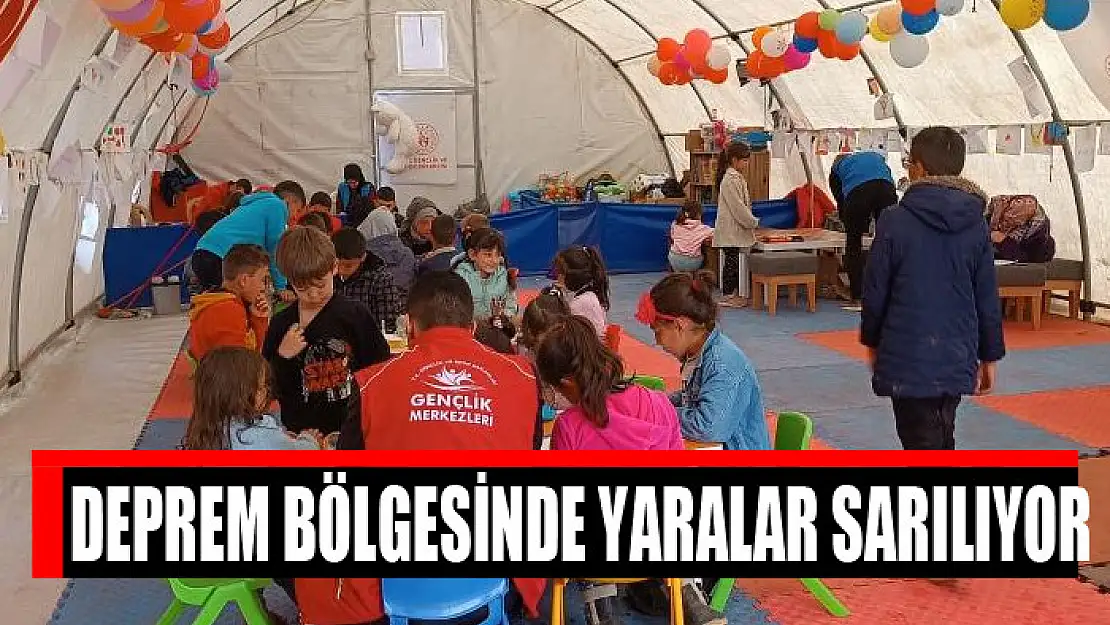 Deprem bölgesinde yaralar sarılıyor