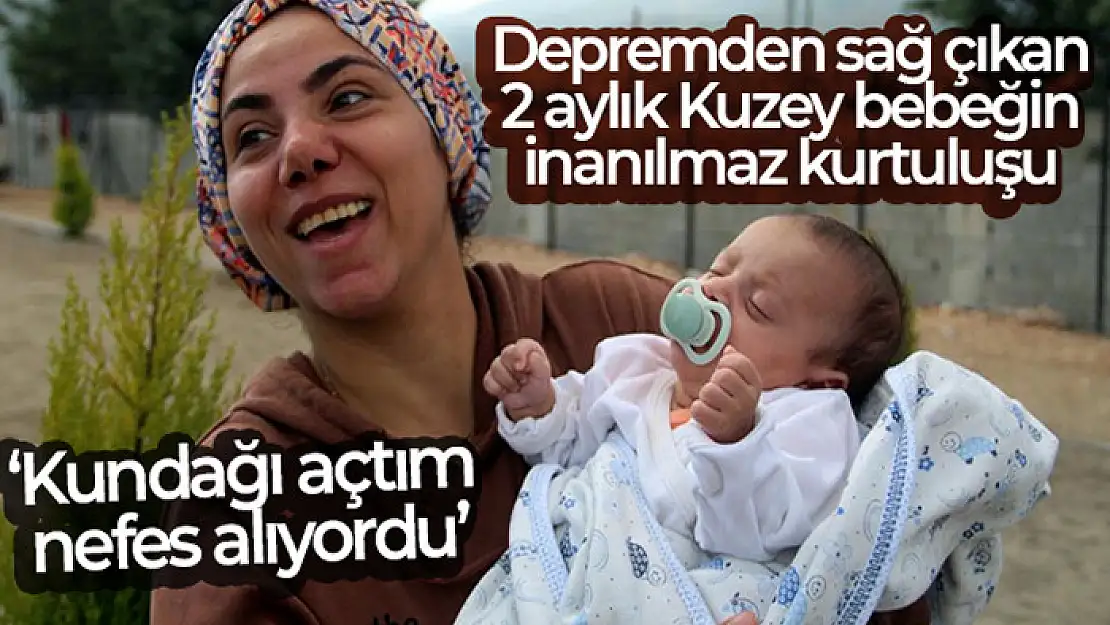 Depremden sağ çıkan 2 aylık ikiz bebek, ailesine ikinci mutluluğu yaşattı