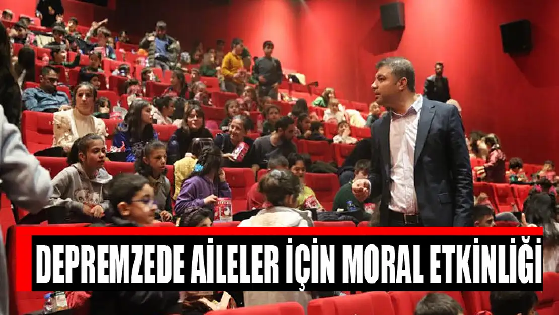 Depremzede aileler için moral etkinliği