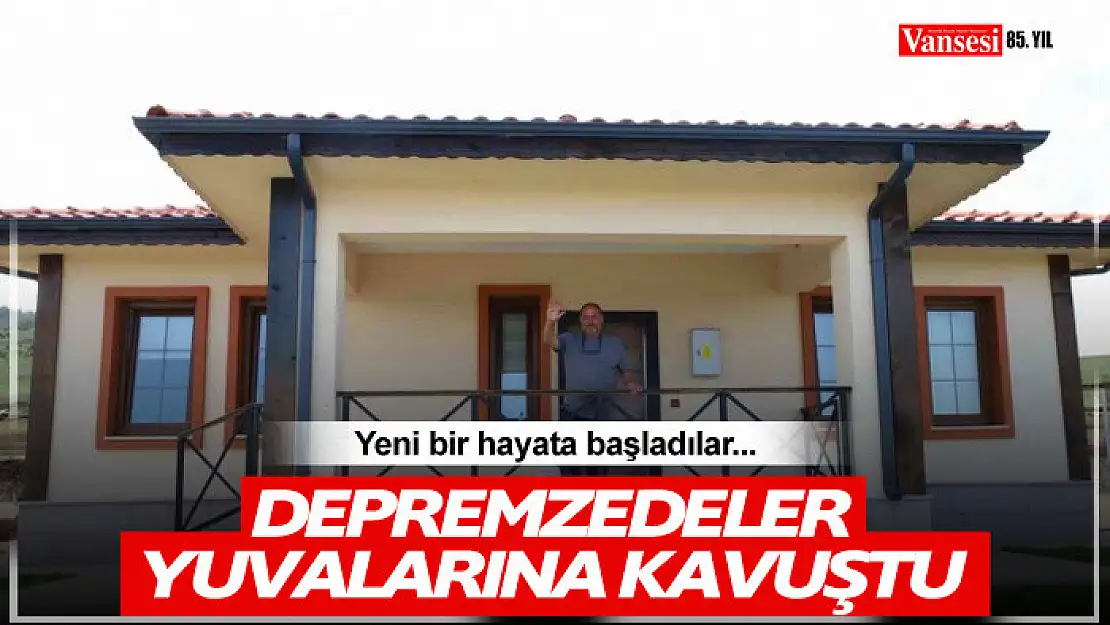 Depremzedeler yeni yuvalarında yeni bir hayata başladı