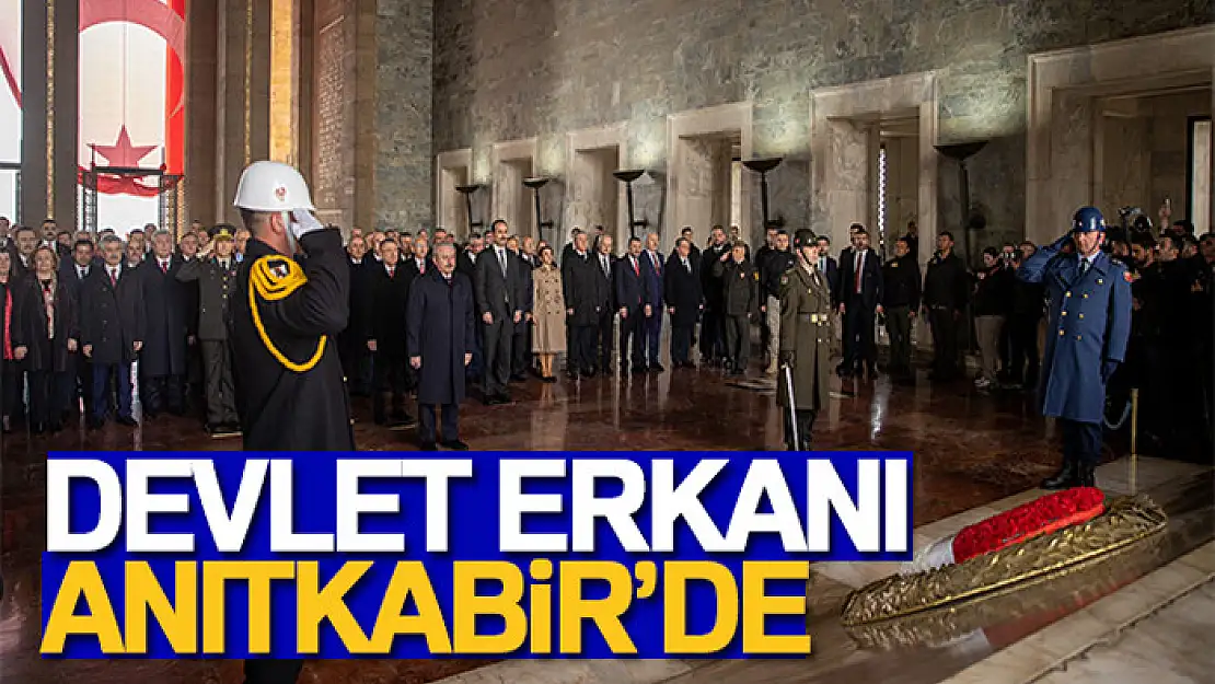 Devlet erkanı Anıtkabir'de