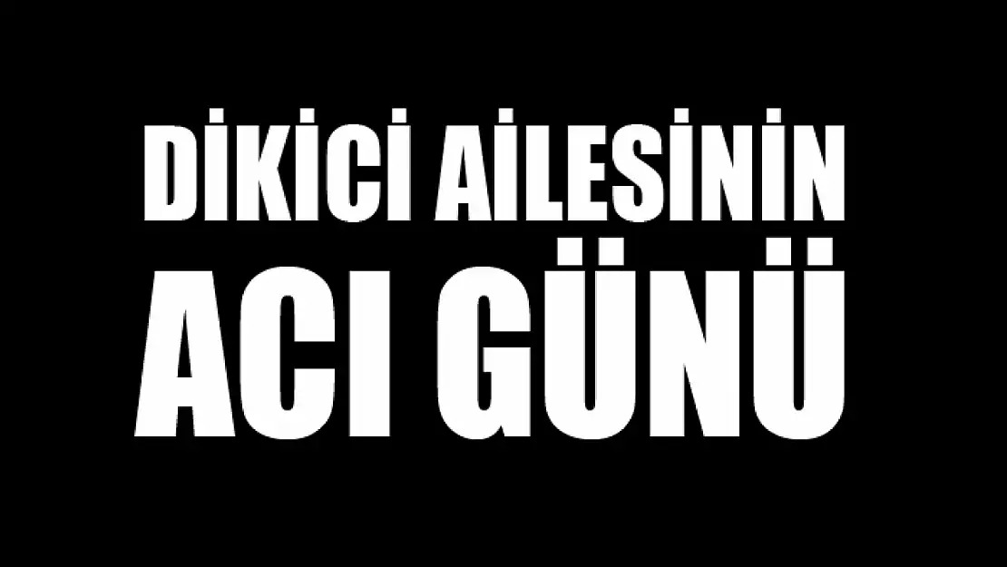 Dikici ailesinin acı günü