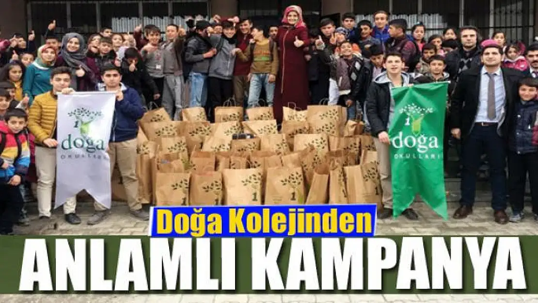 Doğa Kolejinden anlamlı kampanya