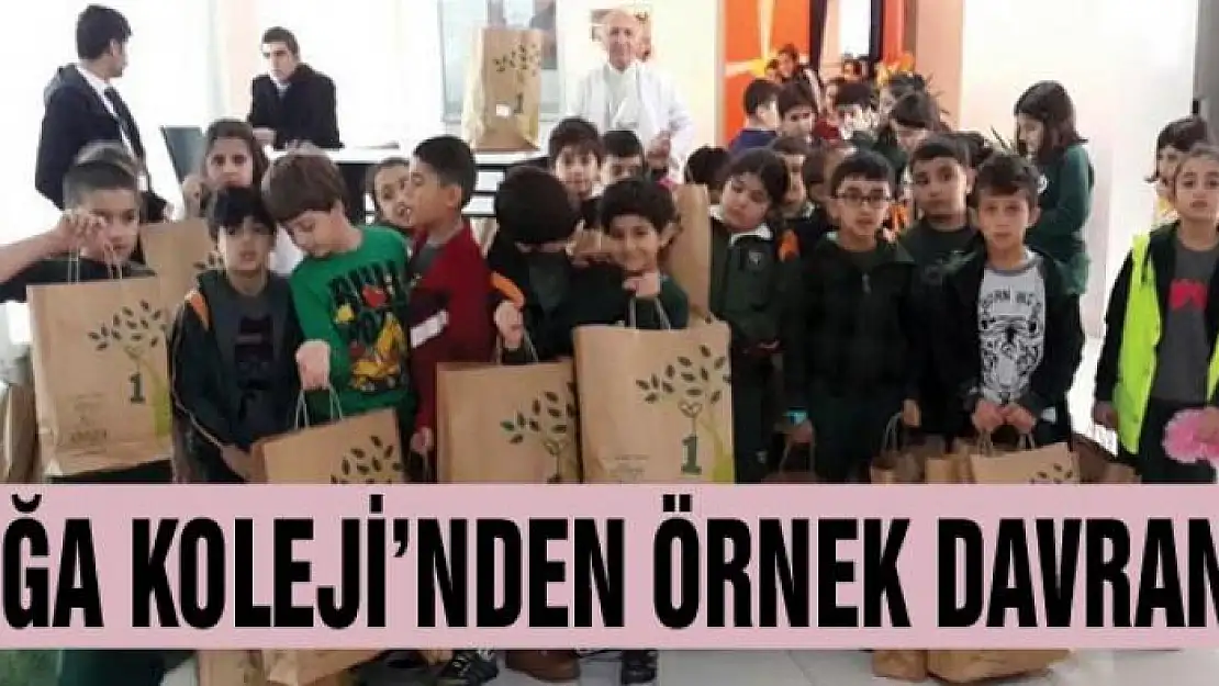 DOĞA KOLEJİ'NDEN ÖRNEK DAVRANIŞ