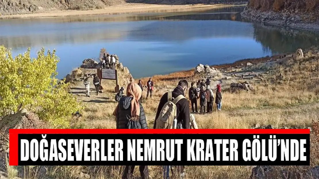 Doğaseverler Nemrut Krater Gölü'nde